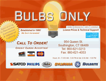 Tablet Screenshot of bulbsonly.net